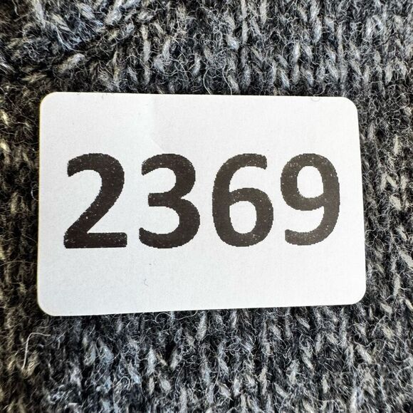 Iceland Wool Men's Pullover Sweater 1/4 Zip Blue Made in Italy SZ L #2369 - Picture 11 of 11